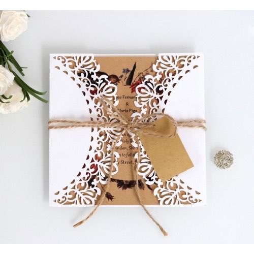 Vellum Paper Invitation Card Beautiful Invitation Wedding Card Laser Holiday Card